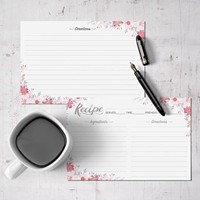 Cartes de recettes personnalisées de haute qualité Myway, format sur mesure, impression couleur avec lignes de reliure, grand espace d'écriture, Thanksgiving