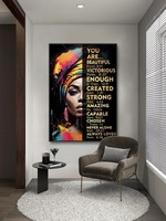Inspiration abstraite femme noire africaine affiche belle toile peinture avec Art déco Design maison décorative mur Art