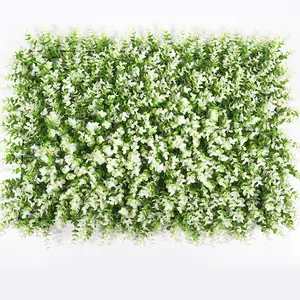 Wholesale Artificial Grass Wall Panels Plastic green Plant Wall Artificia Landscape Grass Wall For decoration