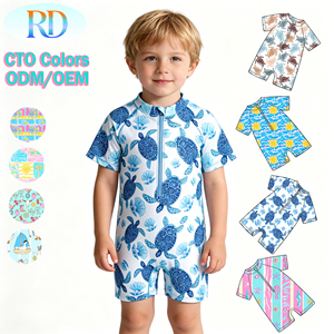 <span class=keywords><strong>Maillot</strong></span> <span class=keywords><strong>de</strong></span> <span class=keywords><strong>bain</strong></span> une pièce personnalisé pour garçons, bébés et enfants, anti-UV SPF50+, séchage rapide, protection contre les éruptions cutanées pour l'entraînement à la natation et les vacances à la plage - Product Image 1