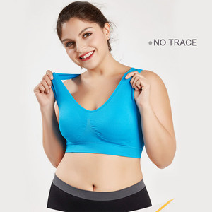 Reggiseno donna <span class=keywords><strong>taglie</strong></span> <span class=keywords><strong>forti</strong></span> Top donna Casual tinta unita morbido allenamento sportivo completo reggiseno Top - Product Image 4