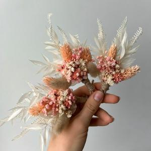 Mazzo di Fiori Secchi Boho Fatto a Mano per Boutonniere da Sposo, Abito del Testimone e Decorazioni per Cerimonie - Product Image 3