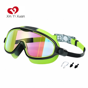 Lunettes de natation pour enfants et jeunes, personnalisées, en gros, protection UV, réglables, entraînement, grande monture, anti-buée, étanches, lentilles HD - Product Image 1
