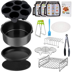 Rejilla de acero inoxidable para vaporera, rejilla redonda para barbacoa, rejilla para asar carne, rejilla de alambre para barbacoa, rejilla vertical para freidora de aire, rejilla para brochetas - Product Image 1