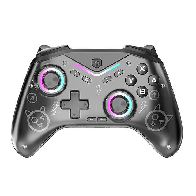 Quick reactions  Hall Effect Joysticks dual vibration wireless Controller rgb gamepad for pc