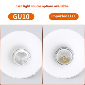 Downlights modernes LED ronds blancs GU10 Plafonniers encastrés sans bordure pour une utilisation en intérieur <span class=keywords><strong>Spot</strong></span> en plâtre - Product Image 5