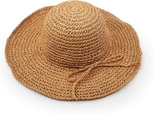 子供と大人のための夏のビーチ保護麦わら帽子折りたたみ可能な包装クロッシュスタイル麦わら帽子