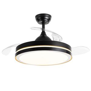 Modern <b>Fan</b> Lamp 72w <b>Led</b> <b>Ceiling</b> <b>Fan</b> Light and Remote Control 3 Colors Dimmable Modern White <b>Ceiling</b> <b>Fans</b> with Lights for Bedroom - Product Image 2