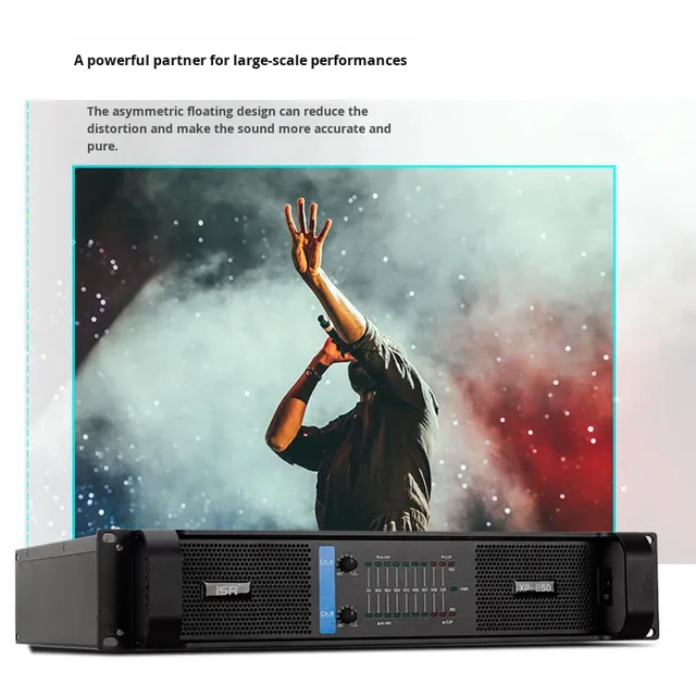 TXP2 Series Professional Dual Channel Amplifier 8 Impedance High Power Overload Protection for Stage KTV