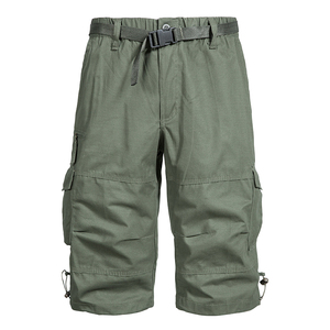 Pantalones Capri Tácticos para <span class=keywords><strong>Hombre</strong></span>, Largos hasta Debajo de la Rodilla, 3/4, con Múltiples Bolsillos, de Sarga, para Verano, Estilo Cargo, Venta al por Mayor - Product Image 4