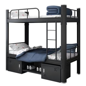 Litera para dormitorio con armario, litera barata de acero duradero para dormitorio - Product Image 1