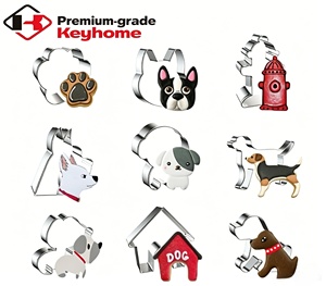 Emporte-pièces pour biscuits en forme de chien <span class=keywords><strong>Labrador</strong></span>, en acier inoxydable, pour Corgi, Caniche, Teddy, Alaska, Bichon Frisé, moule à biscuits, passe au lave-vaisselle, outils de pâtisserie DIY - Product Image 2