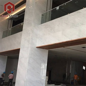 Italiana cosidos importados Bianco Carrara losa de mármol <span class=keywords><strong>blanco</strong></span>, para sala Interior pavimentos - Product Image 6