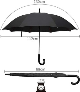 Fabricant de parapluie de pluie coupe-vent promotionnel de luxe avec logo de golf personnalisé pour adultes Design de style classique en vente! - Product Image 4