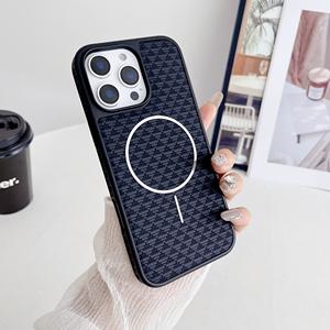 Gran oferta de fundas de teléfono magnéticas Electrop de lujo para iPhone 16 Pro Max 15 <span class=keywords><strong>14</strong></span> Protector de pantalla PC PU cuero OPP bolsa de embalaje - Product Image 3