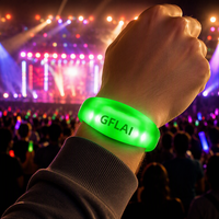 Bracelet LED RGB à changement de couleur, bracelet lumineux personnalisé avec logo, bracelet promotionnel pour événements