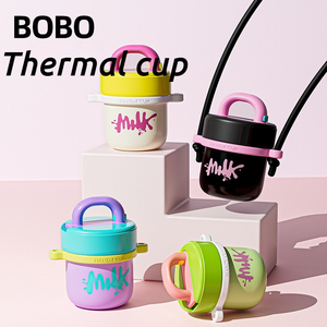 Gobelet portable Macaron Bobo pour enfants, en acier inoxydable 316, gobelet <span class=keywords><strong>isotherme</strong></span> de haute <span class=keywords><strong>qualité</strong></span>, paille, gobelet à eau, tasse à café - Product Image 4