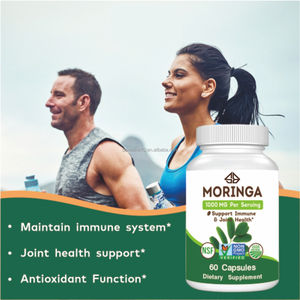 Cápsulas de Moringa en Polvo OEM, Ricas en Vitaminas y Minerales, Antioxidante para Adultos, Apoyo para las Articulaciones, Inmunidad y Sueño, 60 Unidades para Hombres - Product Image 3