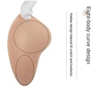 Gode à sangle direct d'usine Sexy Shaper avec des coussinets de hanche en silicone abondants et un coussinet d'entrejambe Silhouette droite Caractéristique douce