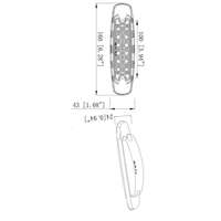 Vente en gros directe usine : Feu de position latéral LED 12V chromé, feu de gabarit arrière, étanche IP67, éclairage extérieur pour camions et remorques