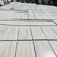 Dalles de marbre naturel poli de qualité supérieure de 20 mm, marbre blanc boisé pour carrelage de sol et décoration murale intérieure