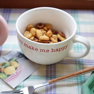 Taza de yogur con letras de cerámica estilo coreano Ins, taza de cereales para desayuno - Product Image 3