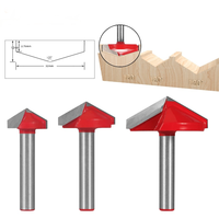 Fraise à bois en carbure de type V à vente chaude avec tige, fraise 3D, gravure informatique, fraisage, fraise à bois en carbure