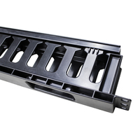 Gestionnaire de câbles mural 19 pouces 1U/2U double face 12/24 ports pour rack de serveur
