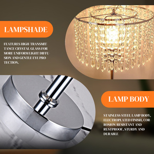 Dimmable pha lê LED Đèn sàn điều khiển cảm ứng thiết kế hiện đại cao bạc cực ánh sáng cho phòng khách phòng ngủ vườn ươm văn phòng - Product Image 4