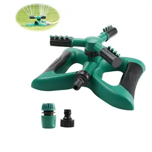 Pré Equipement Sprinkler, 360 Rotatif Réglable Tête D'arrosage, 3-bras Pulvérisateur Jardin Arroseur Système D'irrigation En Plastique ABS