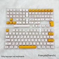 Clavier mécanique avec touches PBT par sublimation, 140 touches, profil XDA, alphabet phonétique espagnol, arabe, allemand, taïwanais, japonais