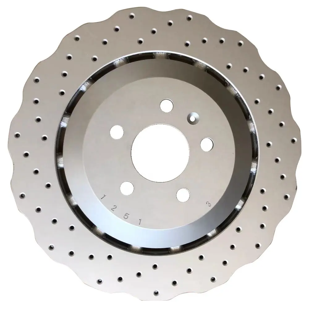 FOR AUDI RS6 C7 RS7-2018 FRONT DRILLED HIGH CARBON BRAKE DISCS 390mm 4G0615301E