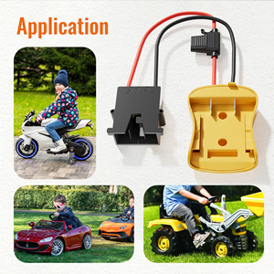 Adaptateur de prise de courant pour station de batterie 20V pour véhicule électrique pour enfants 12V, avec fil de cuivre de calibre 12 et fusible, pour mise à niveau DIY - Product Image 6