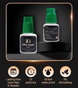 <span class=keywords><strong>Pegamento</strong></span> Ultra Fuerte Ib <span class=keywords><strong>de</strong></span> Alta Calidad para <span class=keywords><strong>Extensiones</strong></span> <span class=keywords><strong>de</strong></span> <span class=keywords><strong>Pestañas</strong></span>, Líquido, Sensible, Sin Alcohol, Resistente al Agua, <span class=keywords><strong>de</strong></span> Secado Rápido - Product Image 2