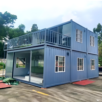 Maison conteneur extensible 40 pieds, villa préfabriquée 3 chambres, maison mobile pliable prête à l'emploi, 30 ans sans entretien