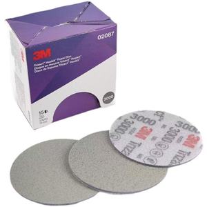 Disque abrasif en mousse 3M pour Hookit 02087 3 pouces P3000 OEM 75 mm de diamètre rond 15 disques/carton pour outil de ponçage orbital - Product Image 1