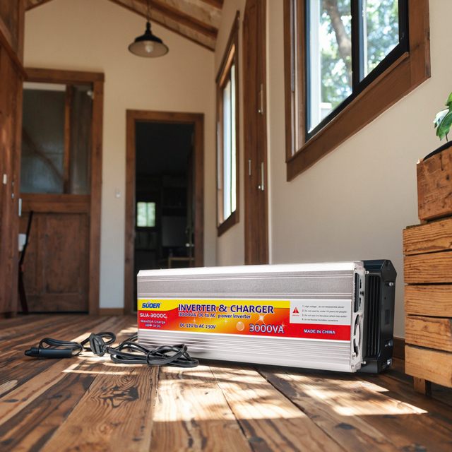 Suoer SUA-3000C 3000watts Solar Power Inverter 12v-220v Lowest Power Consumption with Charger