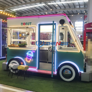 Carretto Mobile per Gelato, Hot Dog e Dessert, Camion RV per Gelati e Caffè, Rimorchio Alimentare in Container con Friggitrice - Product Image 2