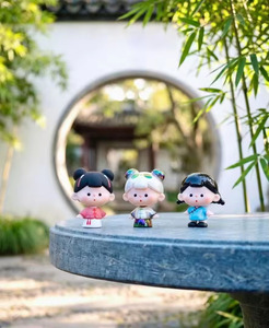 Wholesale Original Amlls Vuuyoo Poetic Bliss Minis Blind Box Statuette da Collezione Carine in Stile Antico Cinese a Forma di Fagioli per Decorazione - Product Image 6