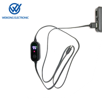 Interrupteur de chauffage intelligent USB-A 5V avec affichage numérique, régulation à 3 niveaux, minuterie et contrôle de la température