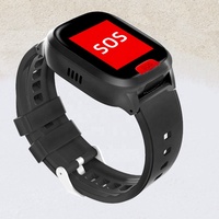 Montre connectée fonctionnelle pour personnes âgées, économique, en caoutchouc, avec suivi de la fréquence cardiaque, GPS, 4G, étanche IPX-6, écran TFT