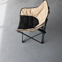Chaise de camping pliable d'extérieur avec accoudoirs, chaise de plage inclinable, chaise longue portable pour pique-nique et pêche