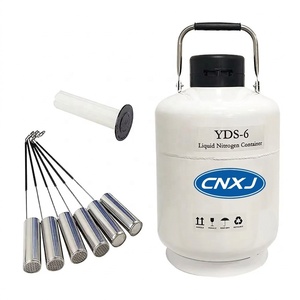 CNXJ Venta al por Mayor de Tanques de Almacenamiento de Nitrógeno Líquido de Boca Ancha YDS-35-125 para Criopreservación de Criotubos de Células Madre - Product Image 1