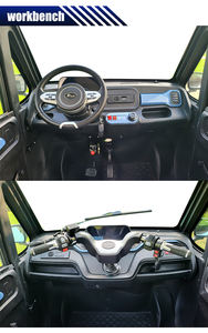 Petit camionnette électrique fermée, fabriquée en Chine, en promotion, à usage léger, à traction simple, avec batterie au lithium, toit métallique et sièges en cuir à l'arrière - Product Image 6