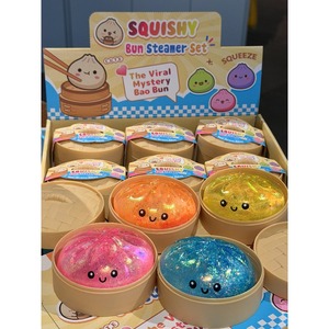 Steamer Squeeze Dough Ball Colorful Rainbow Mystery <b>Squishy</b> Bun Sensory Stress Relief Toy Giant Dumpling <b>Squishy</b> for Adults Kids - Product Image 4