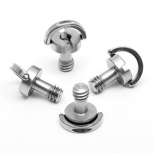 Fabricant de vis professionnel 1/<span class=keywords><strong>4</strong></span> vis de trépied M4 de 3/8 pouces vis de caméra en acier inoxydable à anneau en D personnalisées - Product Image 4