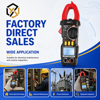 ANENG Auto Digital Clamp Meter CAT II 600V AC/DC Tegangan Multitester True RMS 4000 Count Resistansi Suhu Frekuensi