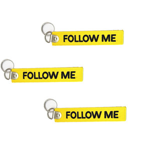 Wholesale Custom Embroidered Fabric Wristlet Keychain Manufacturer Polyester Key Fob for Brand Promotion Gifts - Product Image 1