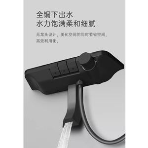 Juego de ducha de pared tipo esquina, gris plomizo cromado, duradero, con estante, tamaño personalizado para baño, inodoro, uso doméstico - Product Image 4