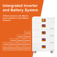 Système de stockage solaire domestique tout-en-un 60 kWh, onduleur hybride 12 kW, batterie au lithium 51,2 V pour ESS résidentiel